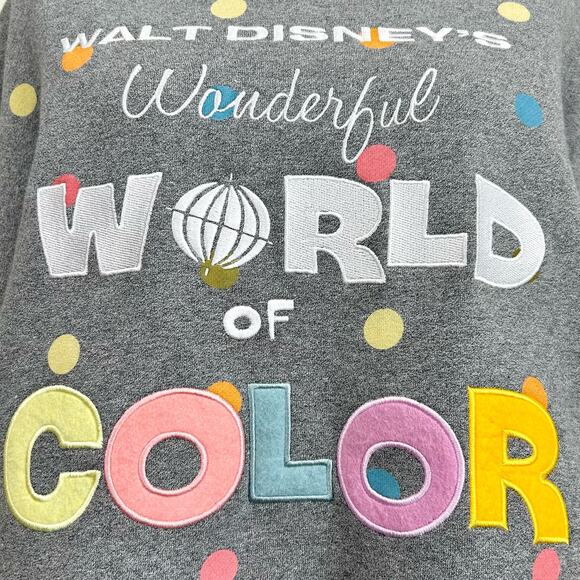 Disney Parks Wonderful World Of Color 100 Eras Cropped Sweatshirt - Picture 6 of 8
